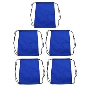 5-Pcs Thick Drawstring Backpacks, Carry-Bags for Sports Riding Backpacks (5-PK)